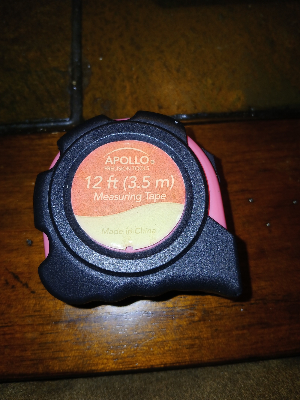 APOLLO 12 ft (3.5 m) Pink Measuring Tape